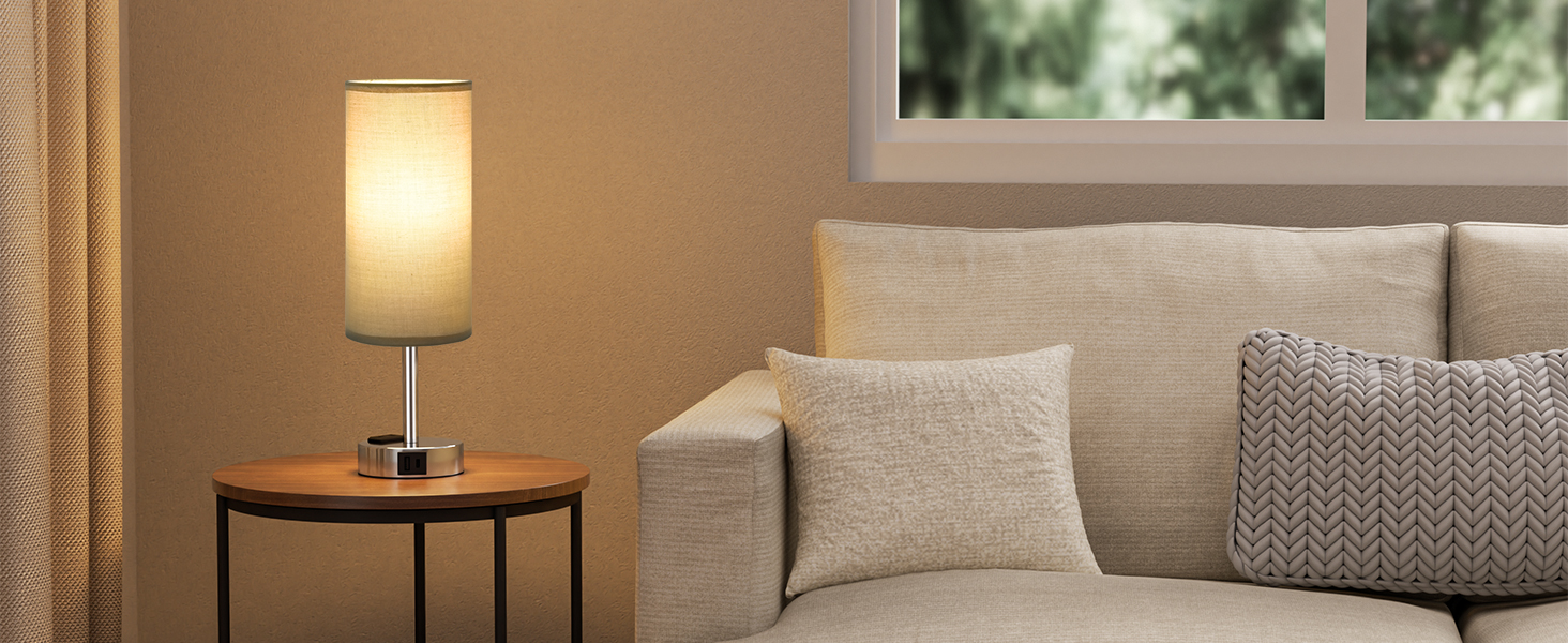 Настільна лампа Kakanuo з торшером, USB-порт, диммування, для спальні, дитячої кімнати, офісу, вітальні