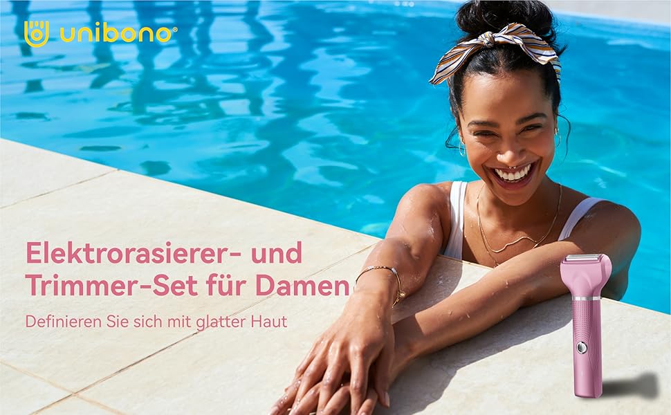 Електричний жіночий набір для гоління: багатофункціональний, для тіла, зони бікіні, USB-C, з чохлом (Рожевий)