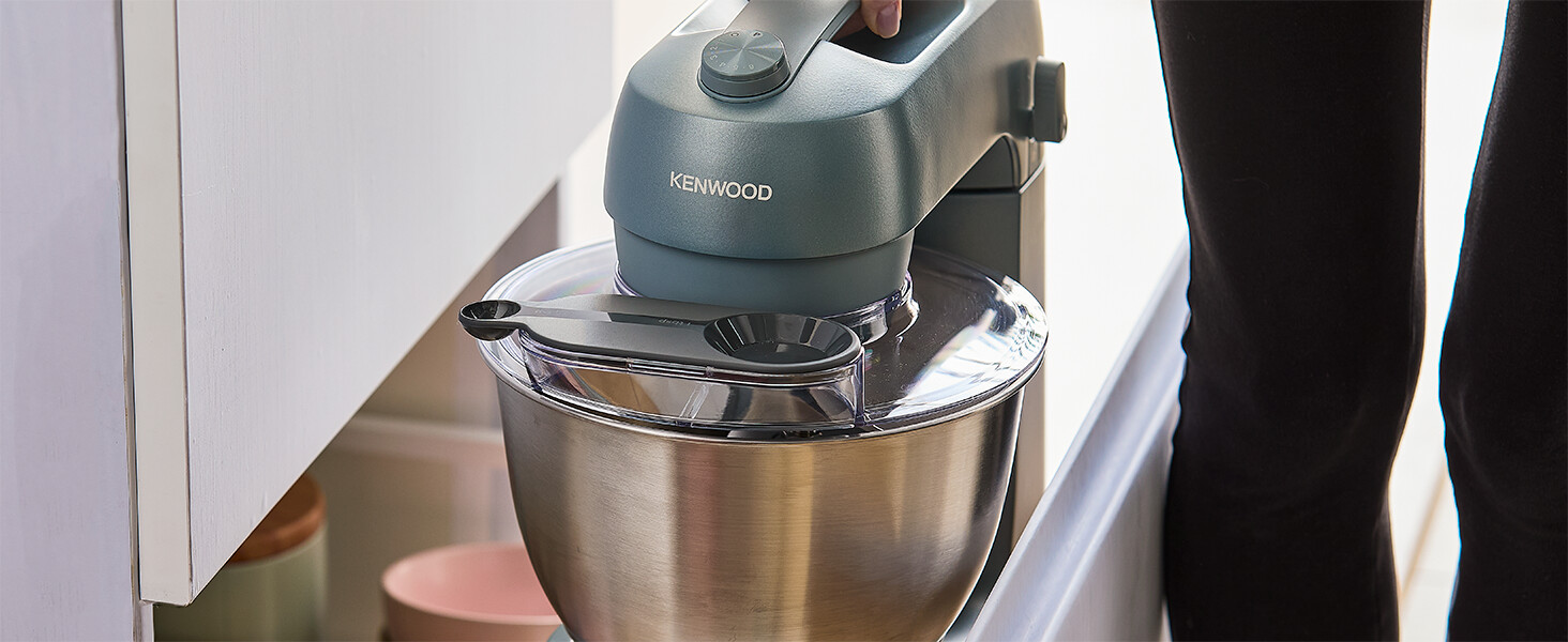 Кухонний комбайн-міксер Kenwood kMix KMX750BK, компактний, синьо-сірий