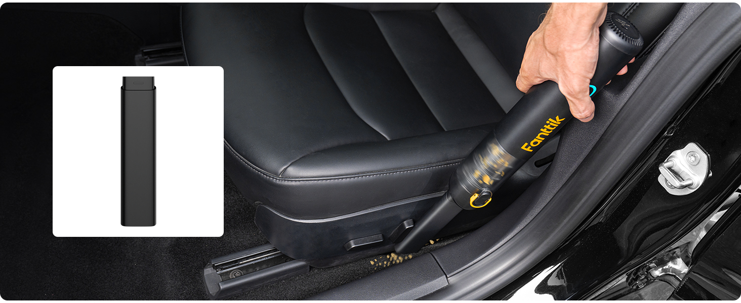 Бездротовий пилосос Fanttik Slim V8 Mate для авто: потужний, 12000Pa, з аксесуарами для дому та тварин