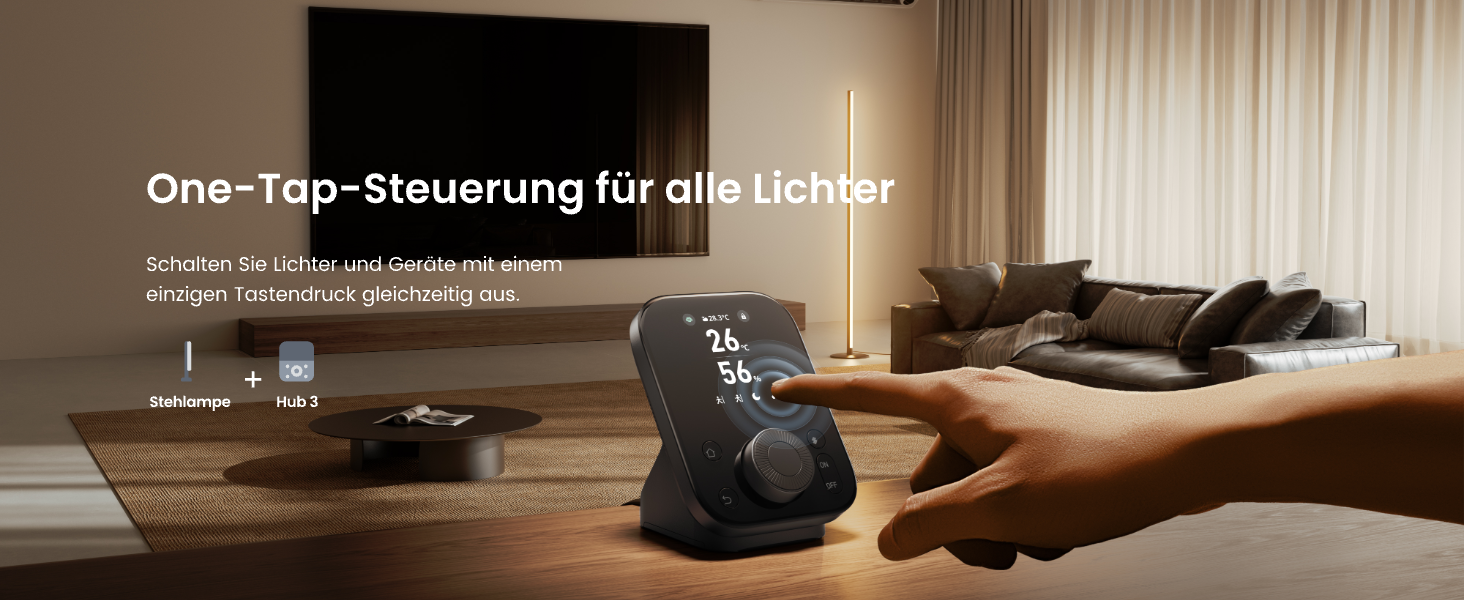 SwitchBot LED торшер для вітальні з RGBCC, керування через додаток, сумісний з Apple Home, Alexa, Google Home, чорний, з режимами сцени та музики