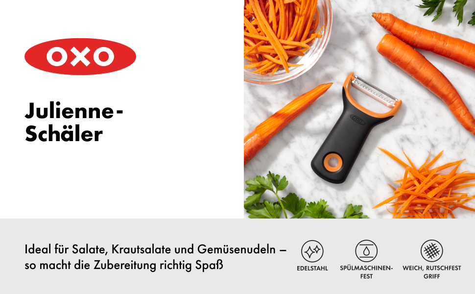 OXO Good Grips Оводочискач з функцією Julienne, для овочів та фруктів
