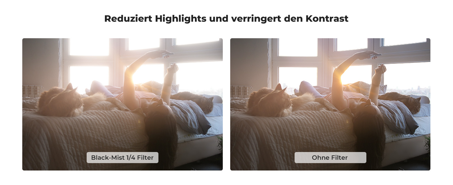 Фільтр K&F Concept 67mm Black Promist 1/4 з оптичного скла з багатошаровим нанопокриттям для відеозйомки/портретної фотографії (Nano-Klear)