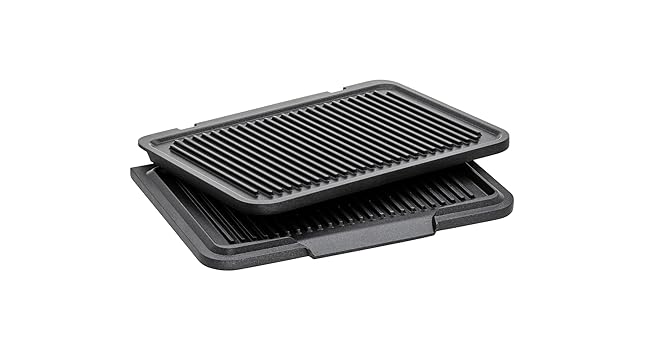 WMF Profi Plus Perfection Contact Grill - Electric Grill with 6 Programs, Sensor Technology, Non-Stick Coated Plates, Panini Grill, Matte Stainless Steel