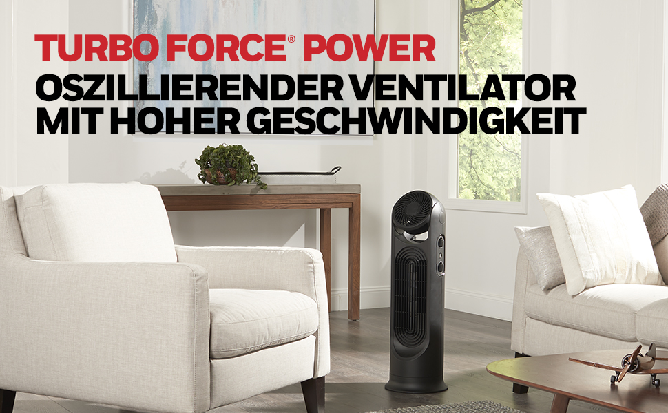 Турбовентилятор Honeywell TurboForce Power з коливанням 2-в-1, висока швидкість