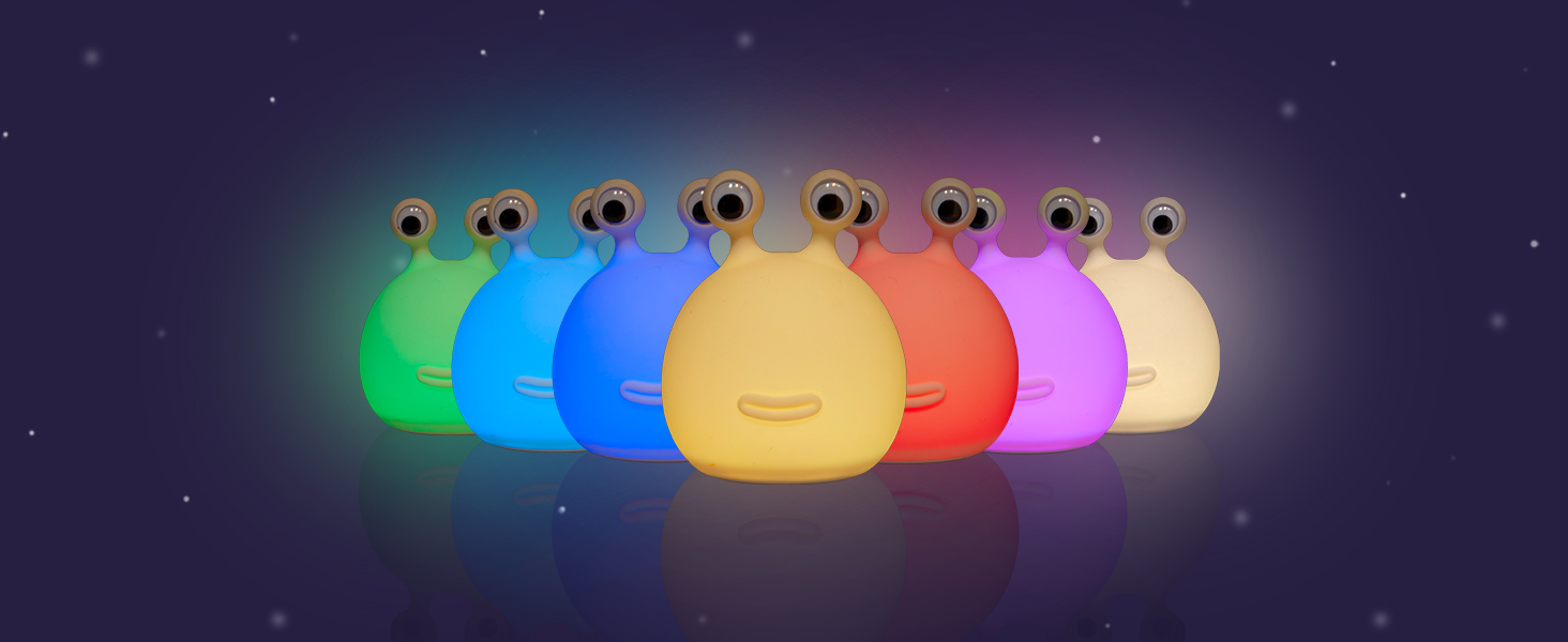Дитячий LED нічник MegaLight з RGB-підсвіткою, диммером і таймером, сенсорне керування, нічна лампа для дитячої кімнати, USB, Momo Moon, без дрібних деталей
