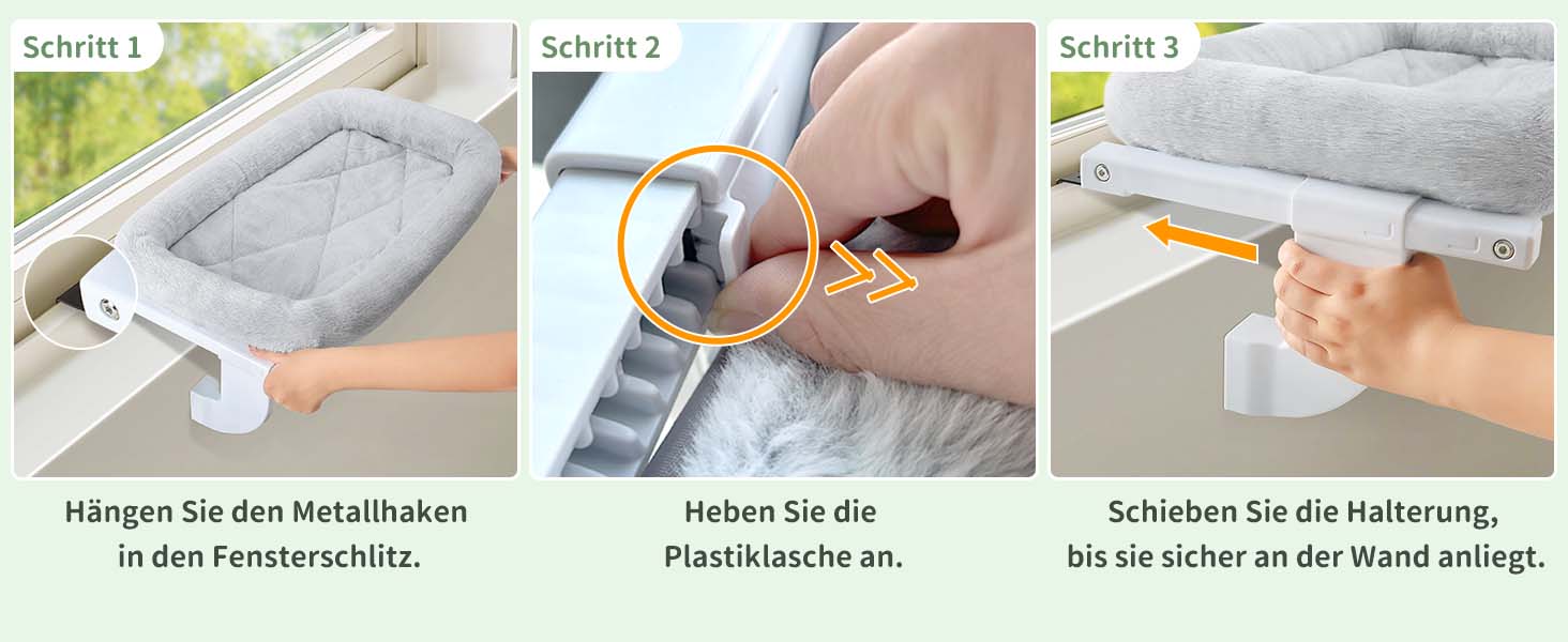 Ліжко для кота на батарею GUUSII HOME - тепле місце для відпочинку, сіре, велике (до 18 кг)