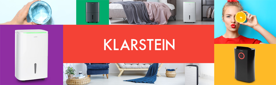 Електричний осушувач повітря Klarstein DryFy Connect 50L: 50 л/24 год, WiFi, Alexa, 7 л бак, таймер, для приміщень 45-55 м²