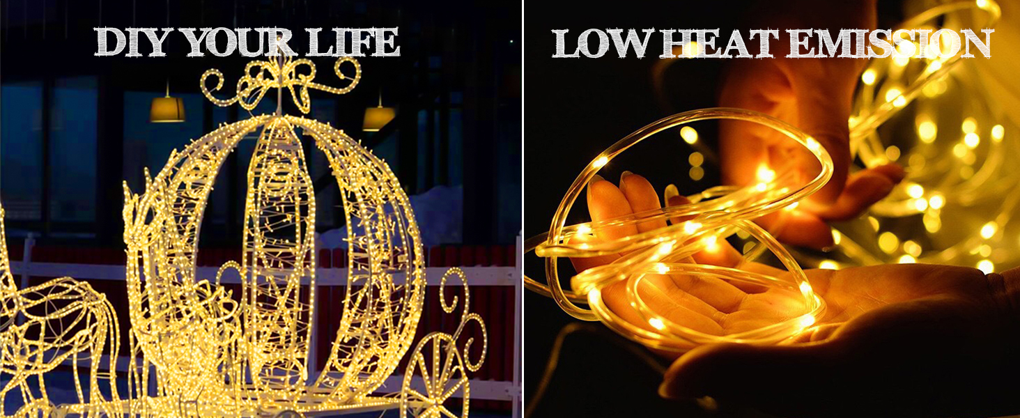 Ланцюжок прикрас LED 144 шт. для зовнішнього та внутрішнього використання, тепле біле світло, з пультом, таймером, 8 режимів, вологостійкий, для саду, будинку, балкона, ялинки