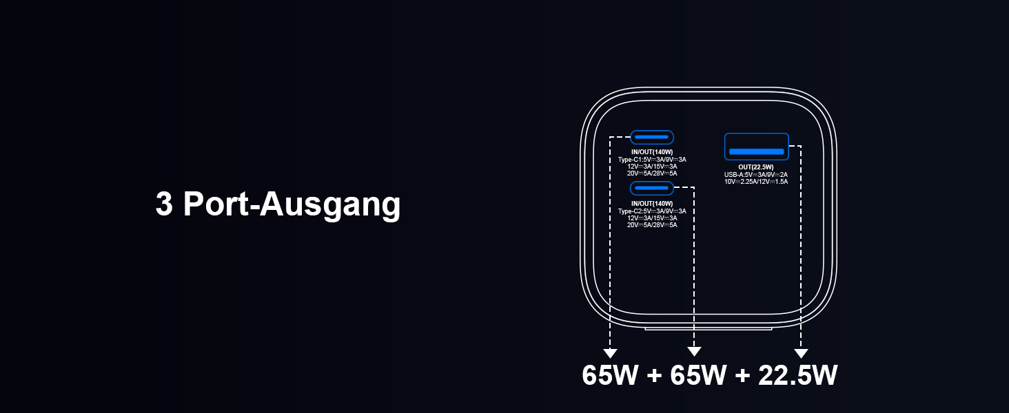 Power Bank AsperX 20000mAh, 165W, USB-C Кабель, для MacBook, Dell, HP, Lenovo, iPad, iPhone, Galaxy