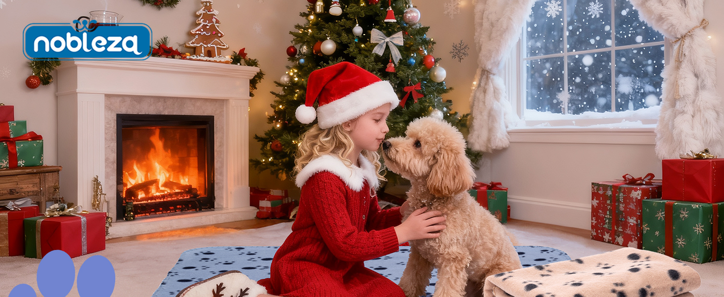 М'яка флісова ковдра для собак та котів Nobleza 120x100 см - тепла, миюча, для тварин