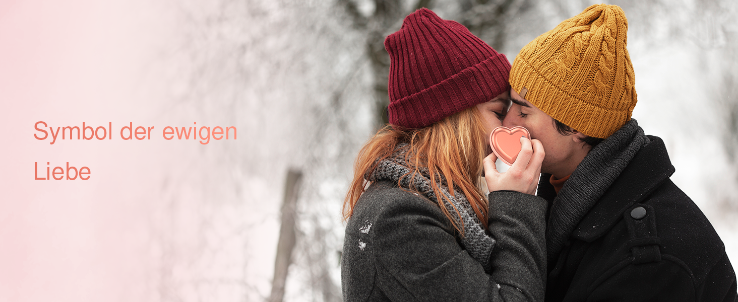 Електричні грілки для рук - 2 шт, серцеподібні, 5200mAh - ідеальні для жінок, подарунок, для активного відпочинку, полювання, кемпінгу