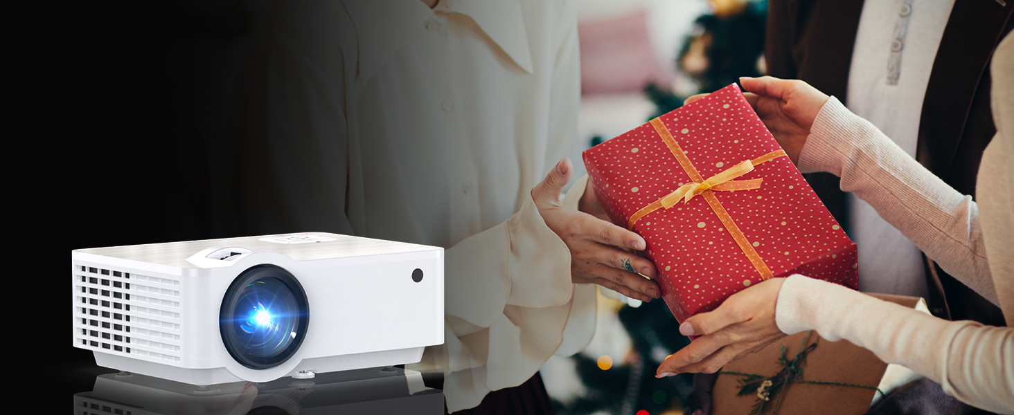 HOPVISION Beamer: Міні проектор Full HD 1080P з Bluetooth 5.1, 9500 Lumens, 4K підтримка, для дому та вулиці. Сумісний зі смартфоном, HDMI, USB, Pad, Fire Stick, PS5