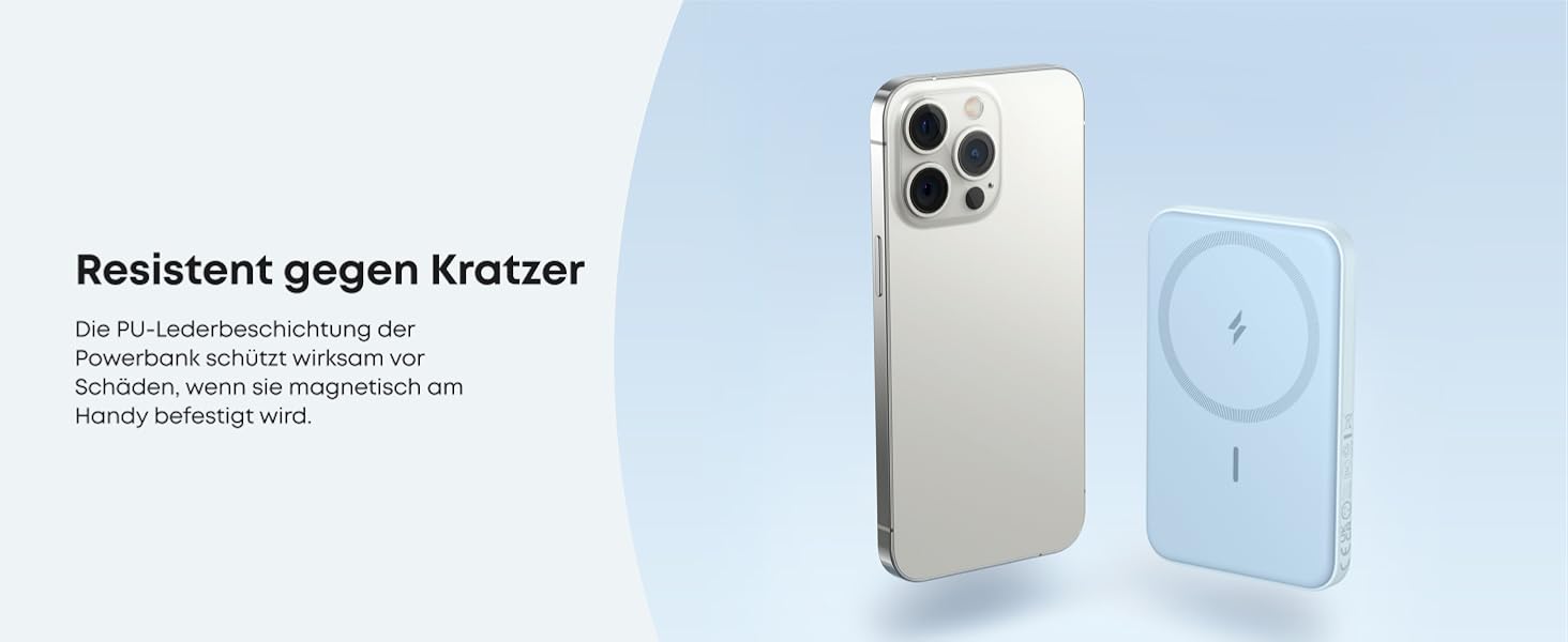 Anker MagGo 5000mAh Power Bank (Магнітний) для iPhone 12/13, Blue