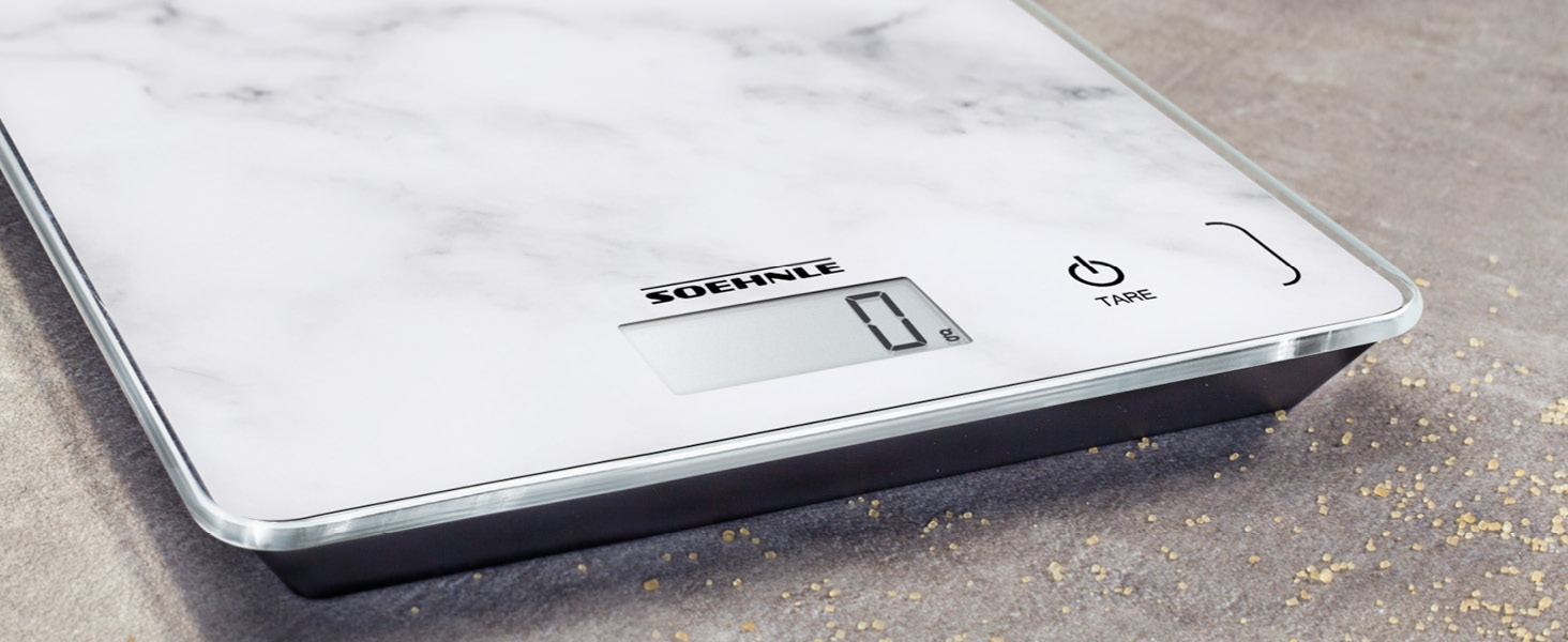 Кухонні ваги Soehnle Page Compact білі, цифрові, до 5 кг, LCD-дисплей, функція тарування