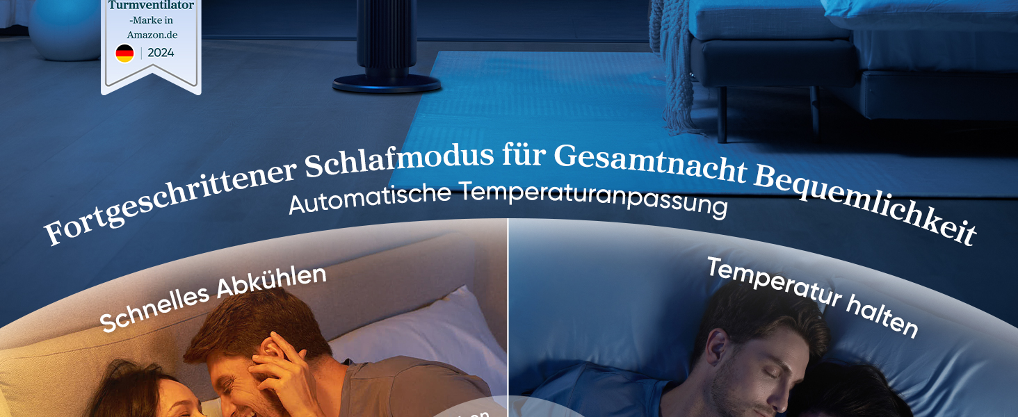 Вентилятор Levoit - Турбовентилятор з охолодженням, з пультом, 5 швидкостей, 4 режими, таймер 12 год, сірий, 92 см