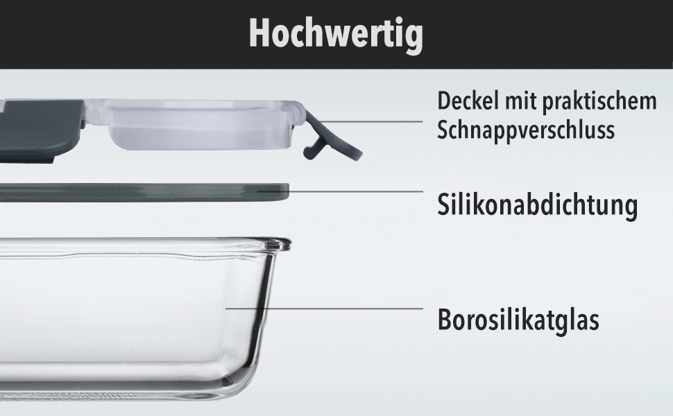 Glass Storage Box for Food - [Pack of 10] Lunchboxes for Healthy Meals with Airtight Lids - Airtight Storage Containers, Lunch Boxes BPA-free, Leak-proof (10 Lids & 10 Containers)