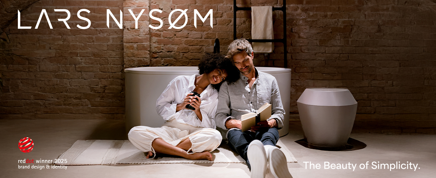 Термокружка LARS NYSØM 380 мл - термокружка для кави та чаю з нержавіючої сталі | З ізоляцією, без витоку, для подорожей | Berry Red/Carbon Black