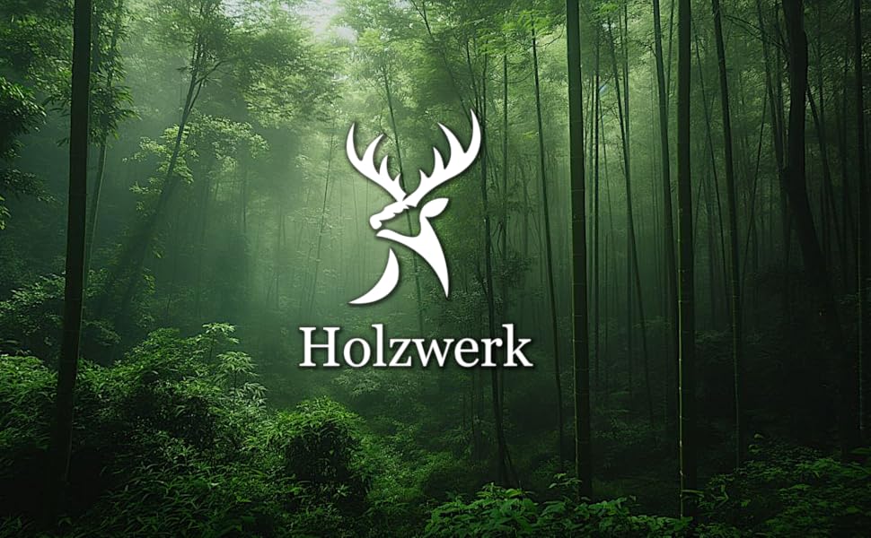 Браслет дерев'яний Holzwerk KALKSEE Natur (блакитно-коричневий) регульований, з коробкою для зберігання, унісекс
