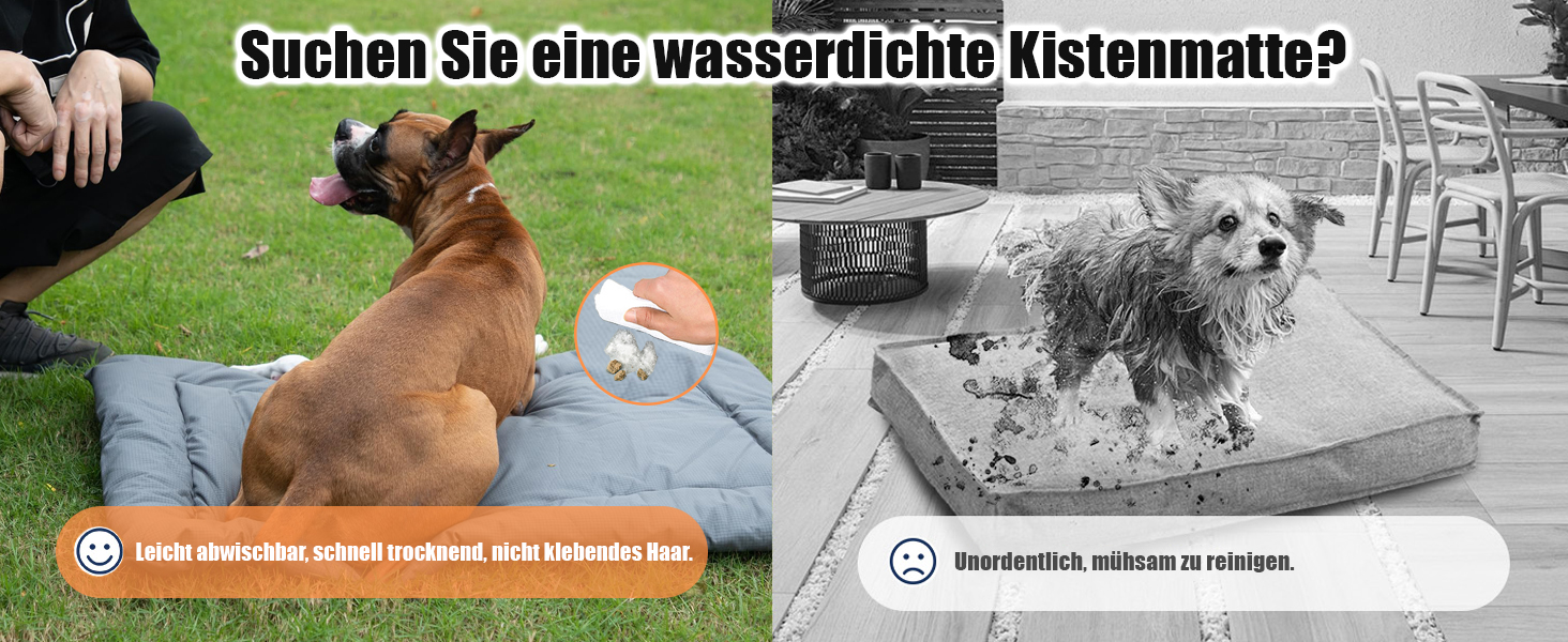Килимок для собак Norhogo: портативна вологостійка лежанка для подорожей, 90x60 см, сірий