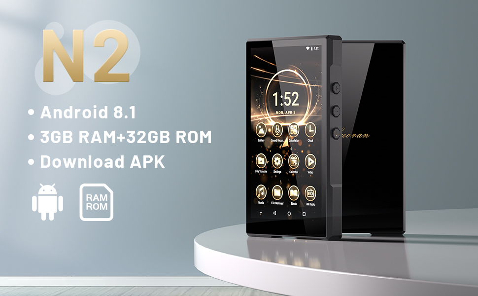 MP3-плеєр 96GB з Bluetooth, Android 5.0