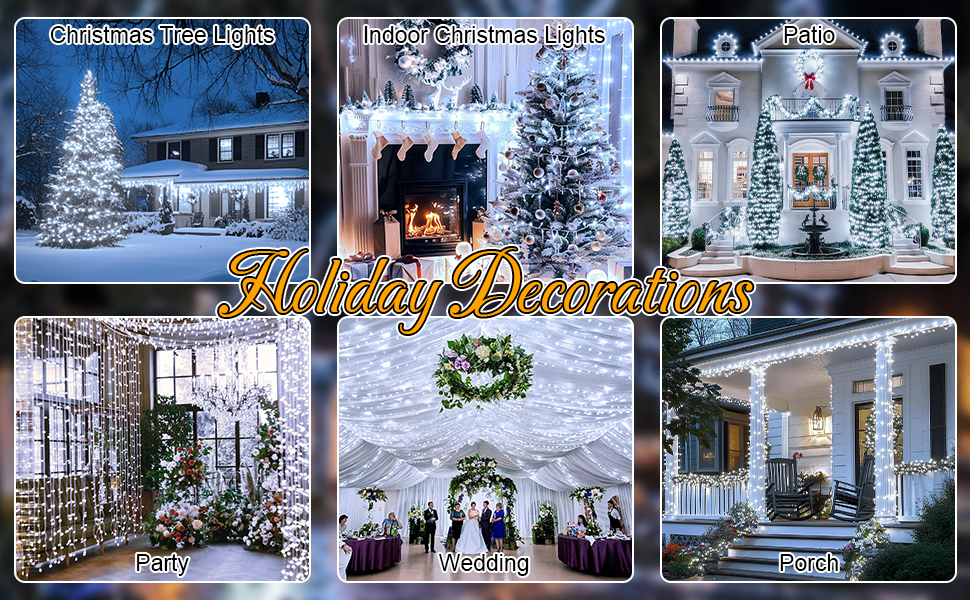 Різдвяна гірлянда з пультом дистанційного керування, 10 м, 100 LED, вологостійка для зовнішнього використання, 8 режимів. Ідеально підходить для садів, вечірок, терас та балконів, святкова декор. (Холодне біле світло, 10м, 100 LED)