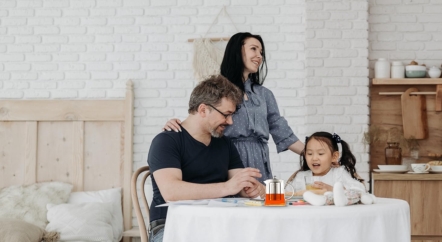 Скляний заварник для чаю Teekanne Pluisoleil 350 мл зі знімним ситом із нержавіючої сталі