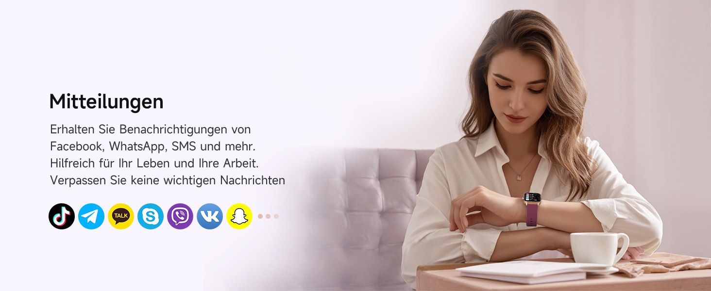 Смарт-годинник Herren Damen з функцією дзвінків, фітнес-трекер з WhatsApp та Alexa, монітор серцевого ритму та сну, 120+ спортивних режимів, IP68 водонепроникний, сумісний з Samsung/Android/iOS (1.8
