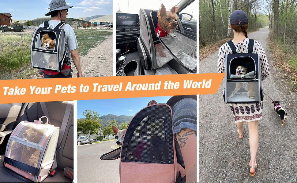 Рюкзак для кота/маленької собаки, чорний. Транспортна переноска для тварин до 8 кг, з вікном та безпечною пов'язкою. Ідеально для прогулянок та подорожей.