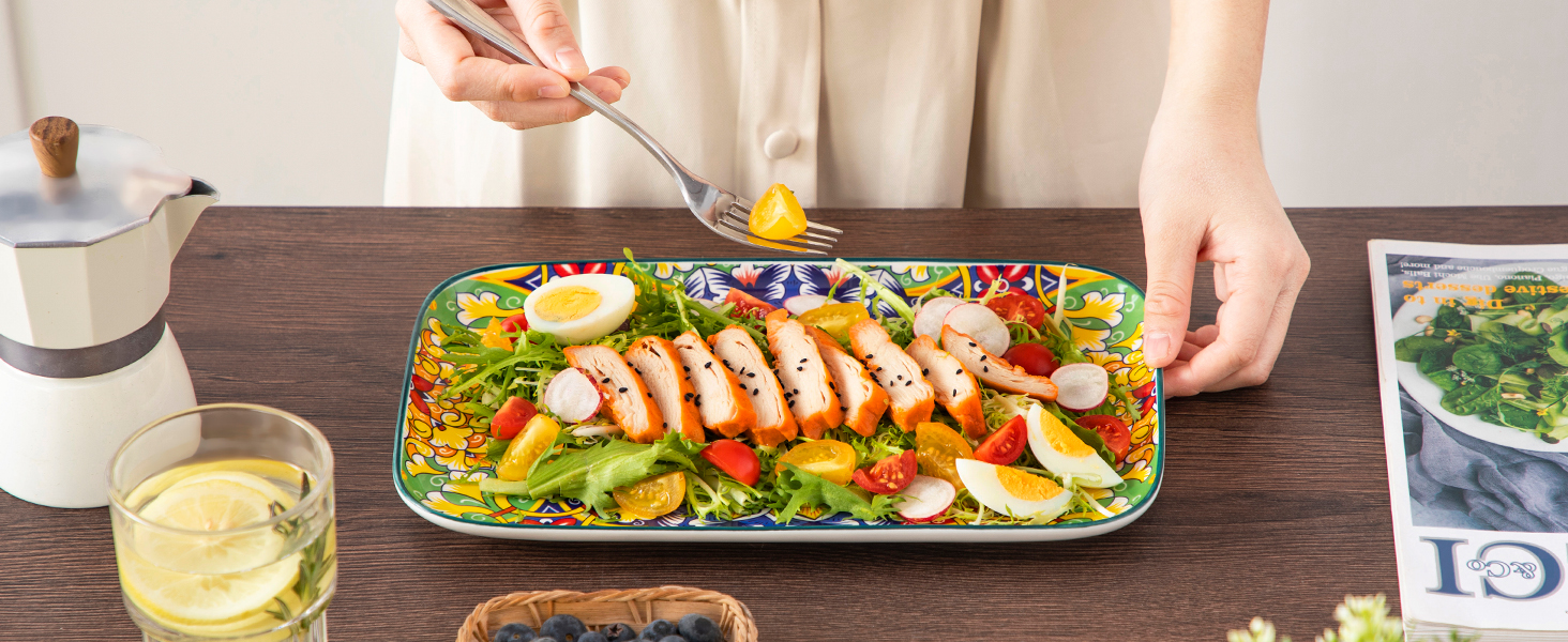 Набір сервіровочних тарілок Vancasso (3 шт.) з порцеляни: сервіровочні, десертні, сніданочні, для тортів