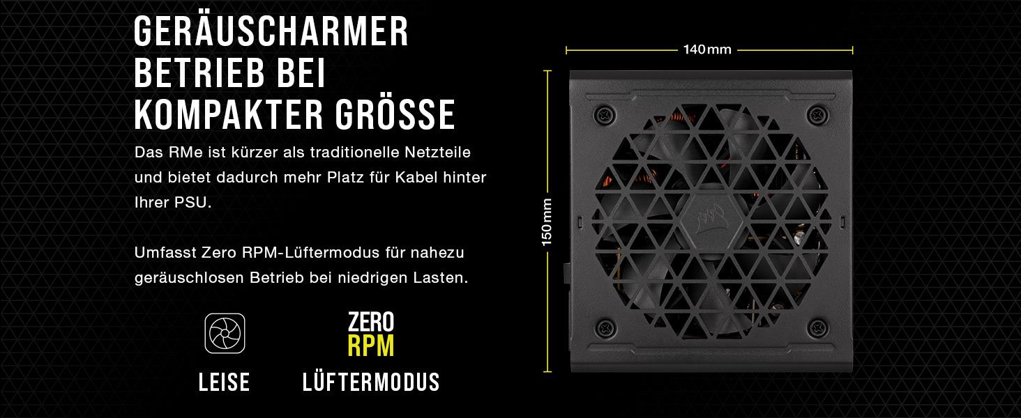 Блок живлення Corsair RM750e (2023) 750W, повністю модульний, ATX 3.1, PCIe 5.1, 80 PLUS Gold, низький рівень шуму, чорний