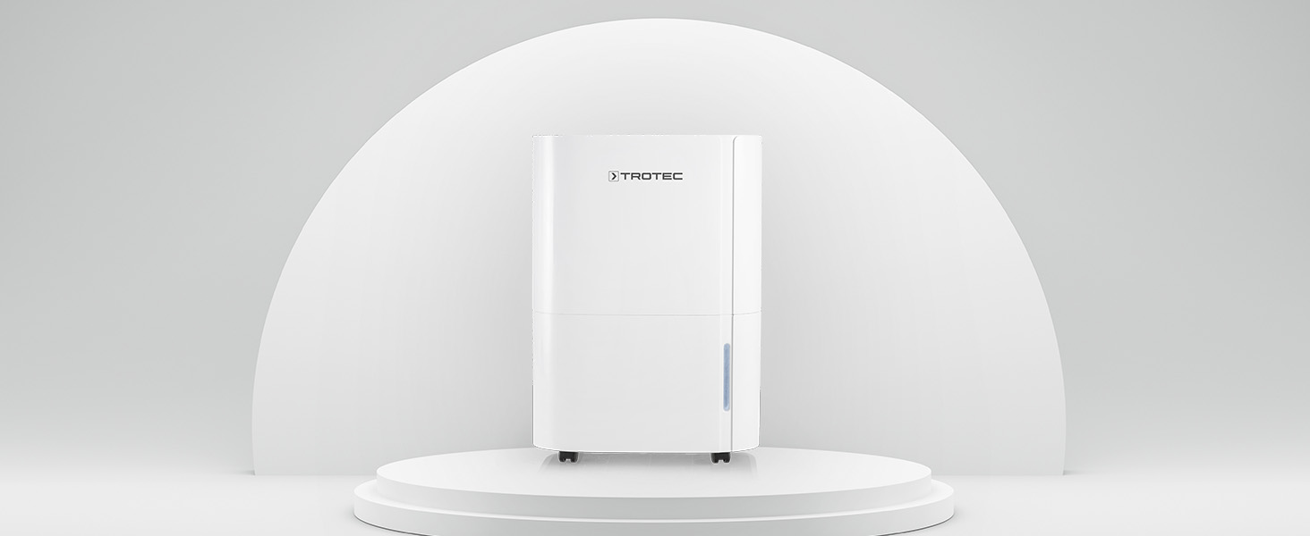 Електричний осушувач повітря Trotec TTK 54 E – продуктивність 18 л/день – для площі 40 м² / 100 м³ – з автовимкненням – для квартири та спальні