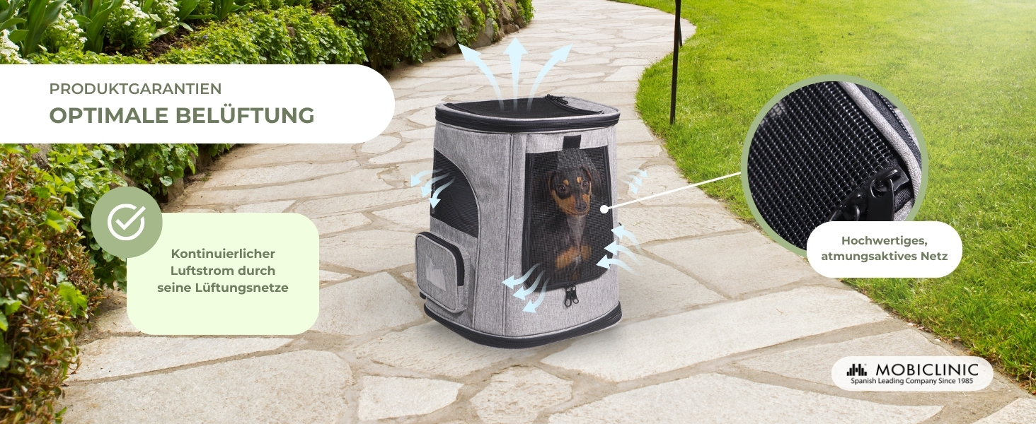 Рюкзак для котів та собак Mobiclinic® Pets Thor, сучасний, складний, з сітчастими вікнами, аксесуарами, подвійними ручками, регульований, 30x25x40 см