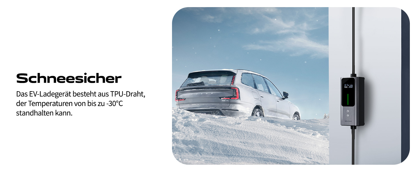 Кабель для зарядки електромобіля Type 2 Schuko 3.68kW, 6-16A, 5M, 1-фазний, з цифровим дисплеєм, IP65, IEC 62196-2 PHEV/EV