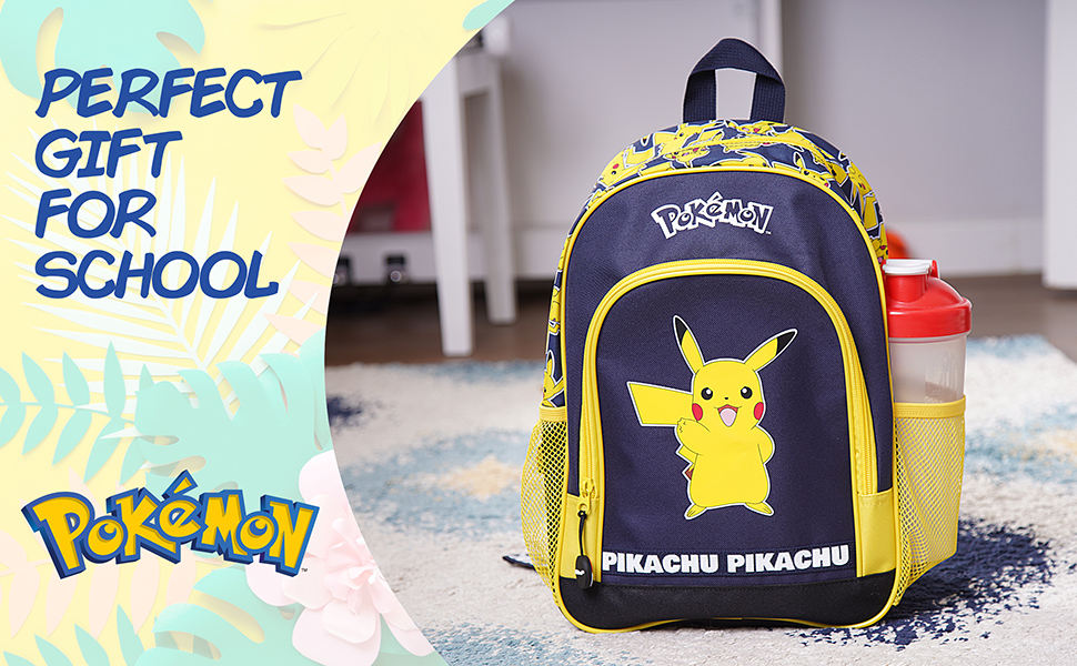 Дитячий рюкзак Pokémon Pikachu: для хлопчиків та дівчаток, 8-18 років, ідеальний для школи та як подарунок, блакитний