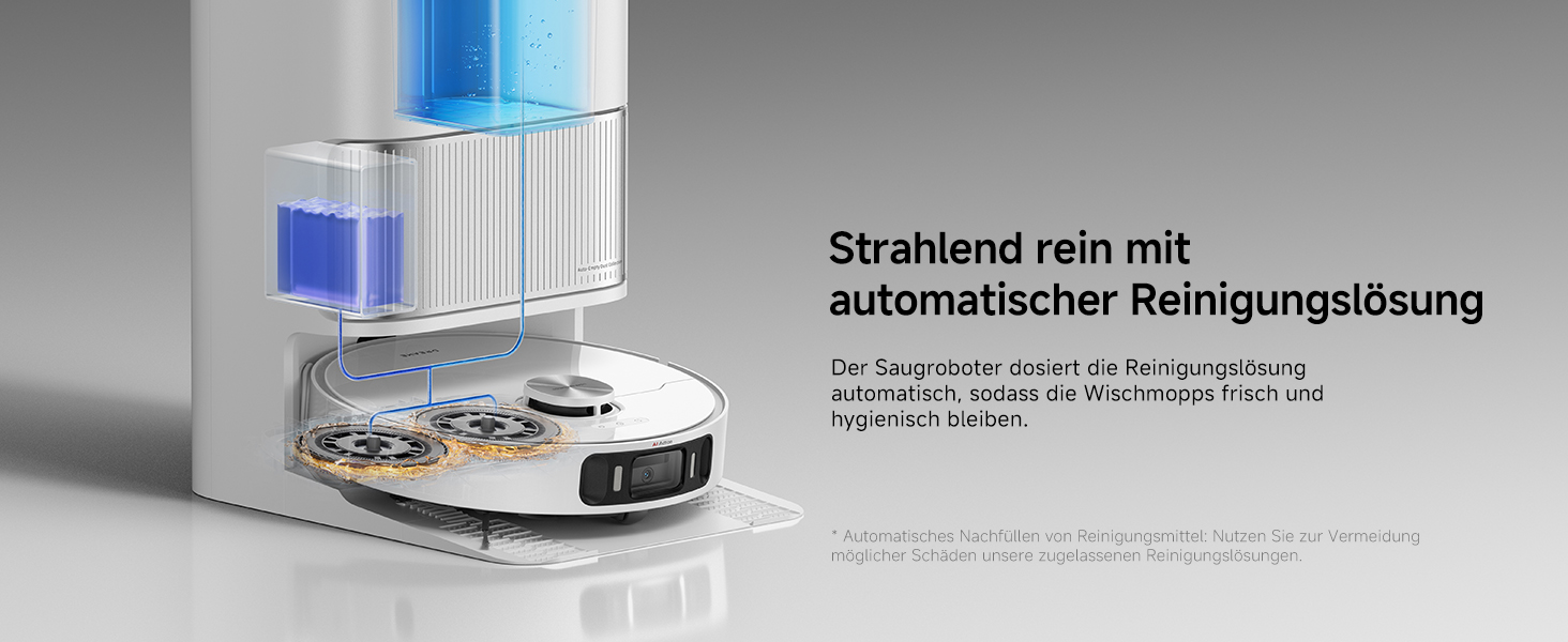 Робот-пилосос Dreame L40 Ultra AE з функцією миття, 19000 Па потужність всмоктування, багато щіток та гнучкий моп, для вологого та сухого прибирання. Автоматична станція очищення пилу.