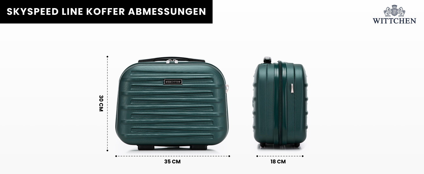 WITTCHEN Skyspeed Line - великий валіза-телескопічний кофр з ABS, 4 колеса, комбінаційний замок, для авіакомпаній Lufthansa/Eurowings/Ryanair/Condor