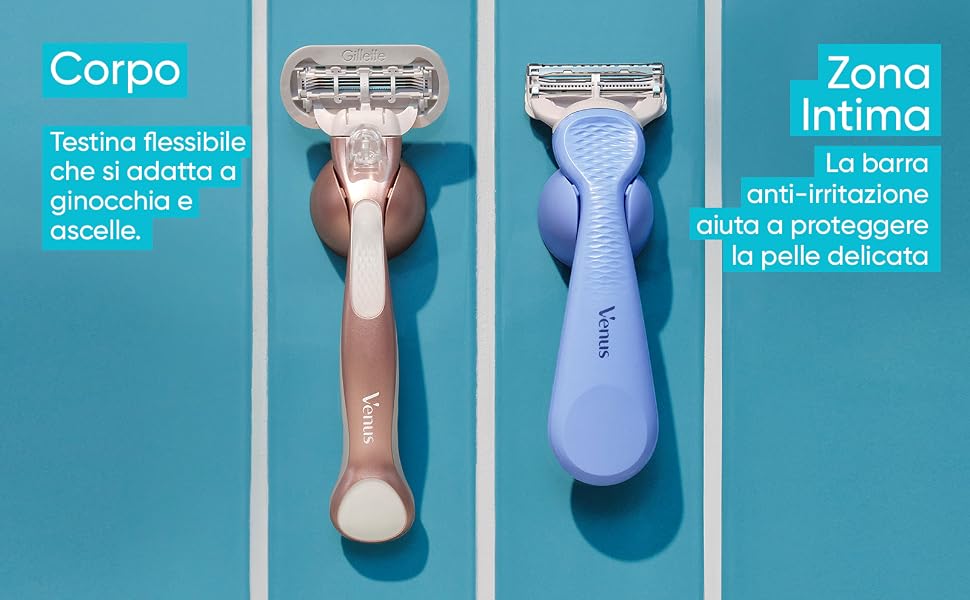 Жіноча бритва Gillette Venus для зони бікіні з 5 смінними лезами, захисна бритва для чутливої шкіри (Venus 2up)