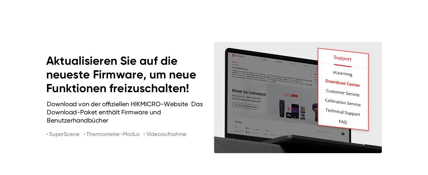 HIKMICRO E01 Тепловізійна камера SuperIR: портативна інфрачервона камера з лазерним покажчиком, роздільна здатність 240x240, діапазон температур -20°C - 400°C, частота оновлення 20Hz