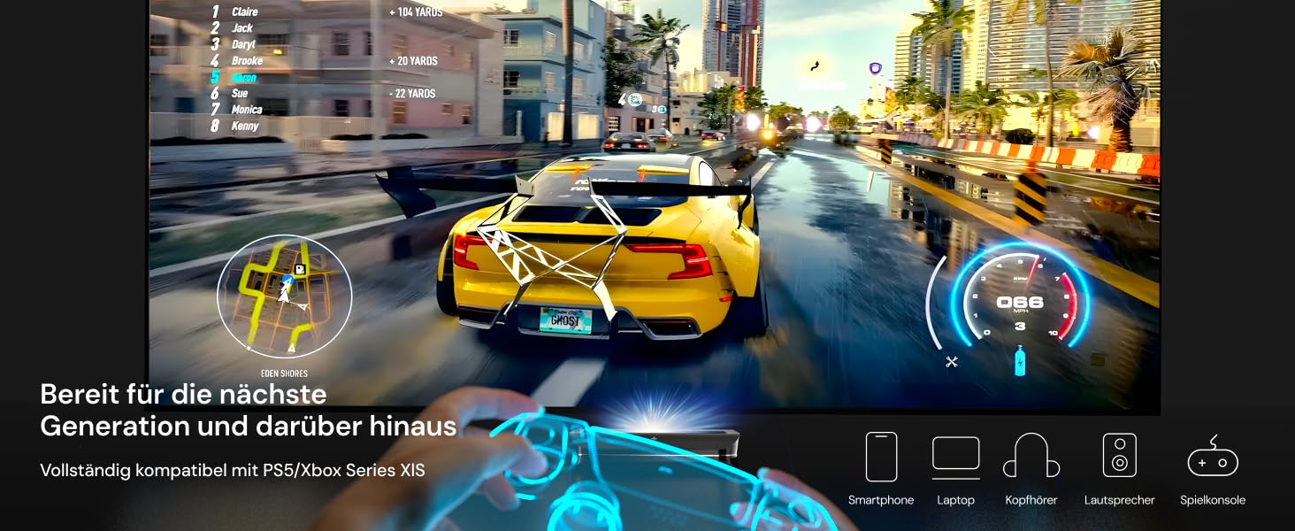 HDMI 2.1 кабель AWOL VISION 2M: 8K, 48Gbps, Ultra High Speed, сумісний з PS5/Xbox/TV/PC/Beamer, HC-002