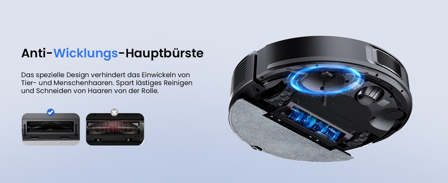 Робот-пилосос Proscenic Q10 з функцією миття, 8000Pa, 200 хвилин роботи, лазерна навігація, керування через додаток, Alexa, Siri, Apple Watch, пульт дистанційного керування для підлоги та килимів