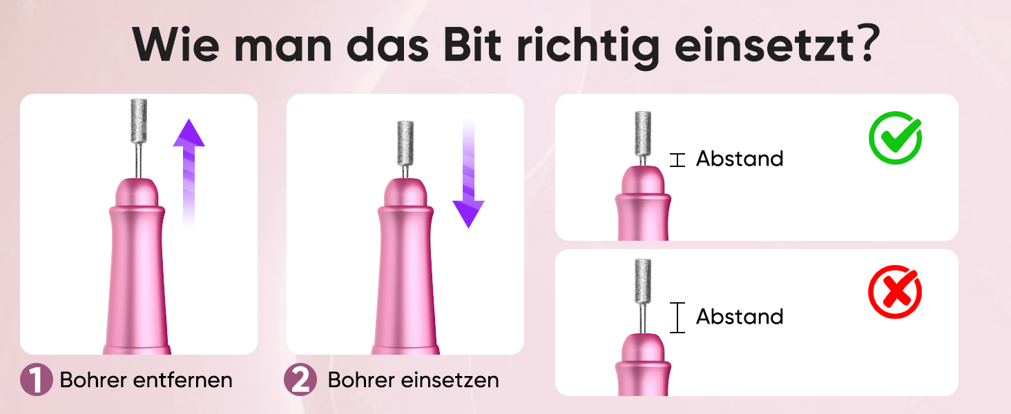 Електричний фрезер для нігтів Nagelfräser Kabellos 13 в 1: 5 швидкостей, 25000 об/хв, USB, для гель-манікюру