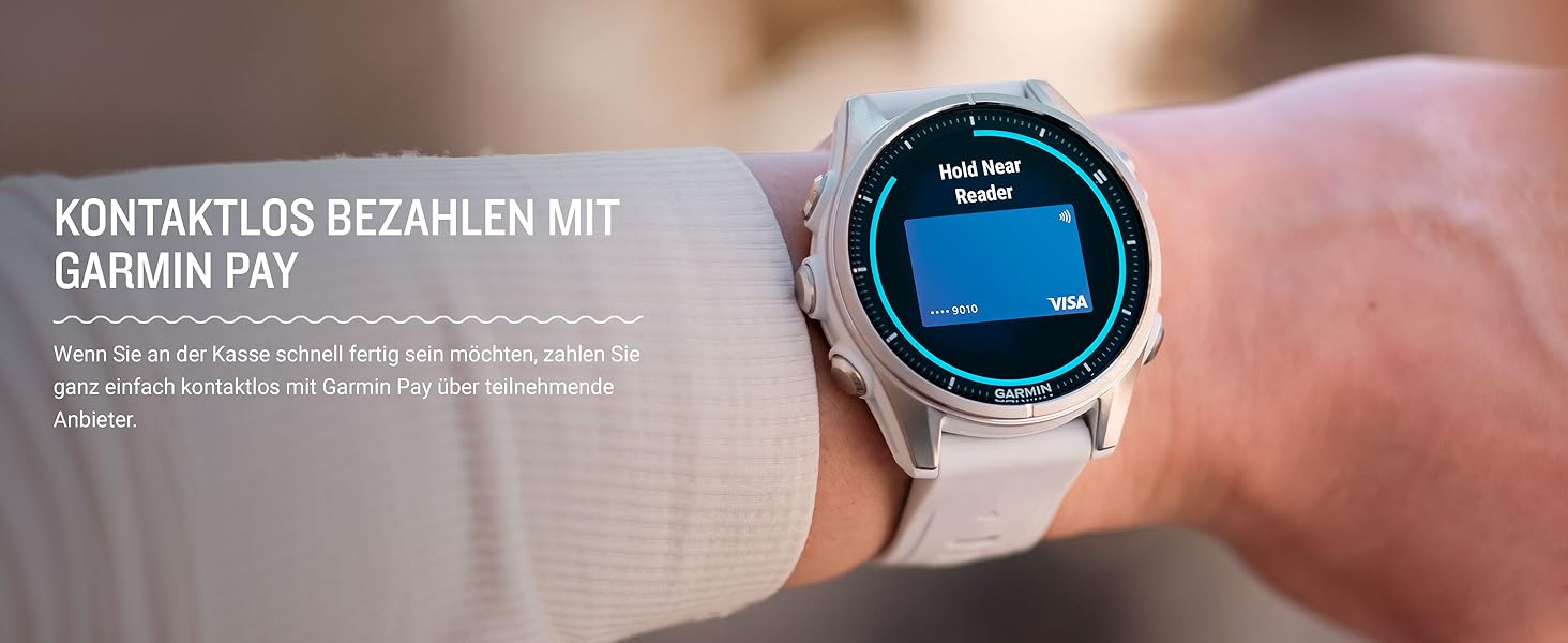 Garmin fēnix 8 43mm: Мультиспортивний смартгодинник з AMOLED-дисплеєм, до 10 днів роботи, 80+ спортивних функцій, топографічні карти, EKG, телефон, музика, ліхтарик