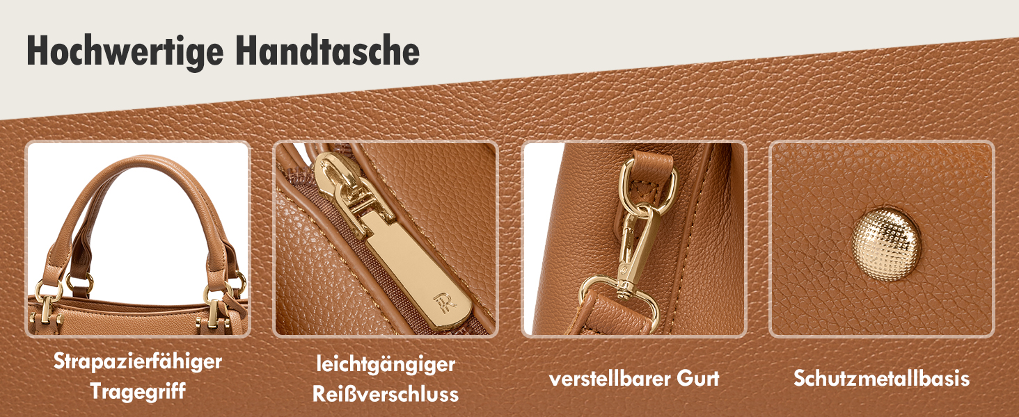 Сумка жіноча RAINSMORE середнього розміру з екошкіри, чорна. Сумка-тоут, сумка на плече, сумка через плече.