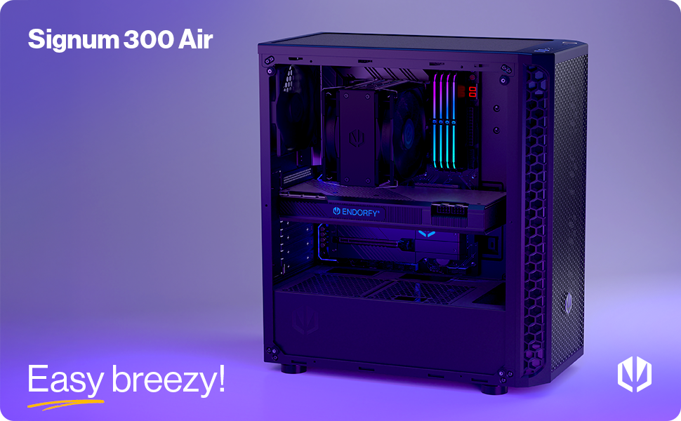 Корпус для ПК Endorfy Signum 300 Solid з Mesh-панеллю, 1 вентилятор PWM, фільтри проти пилу, ATX, EY2A003