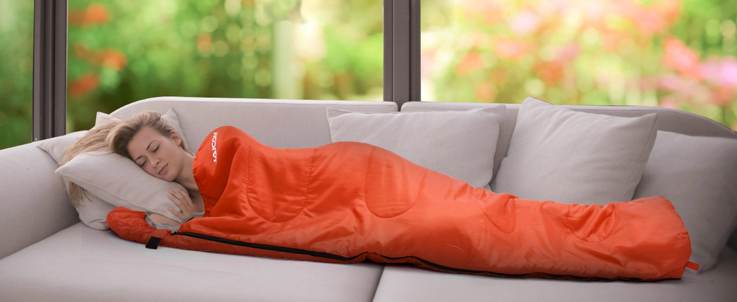 Сплячий мішок 3-4 сезони Ultraleicht Mumienschlafsack (800г/1600г) для дорослих - Outdoor, Camping, Trekking, Indoor, блакитний