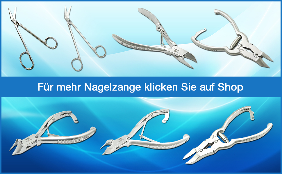 Професійний кусачки для нігтів SMI (2 шт.) для врослих та товстих нігтів, нержавіюча сталь, з чохлом для педикюру