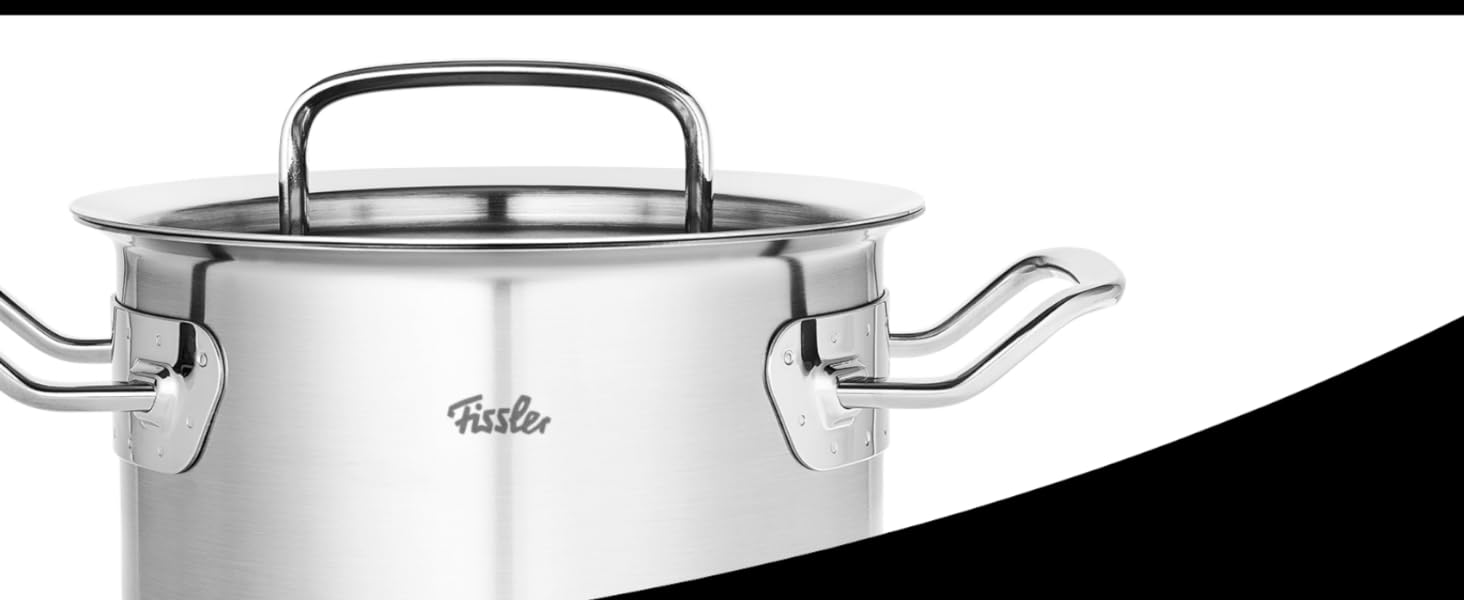 Каструля Fissler Original-Profi Collection з нержавіючої сталі, 1,4 л, 16 см, з металевою кришкою та внутрішньою шкалою для молока, підходить для індукції