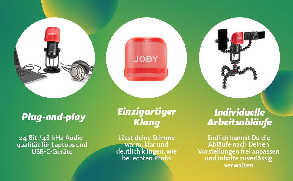 JOBY Wavo Boom Arm - професійний мікрофонний важіль для стрімерів та подкастерів, чорний (Wavo POD)