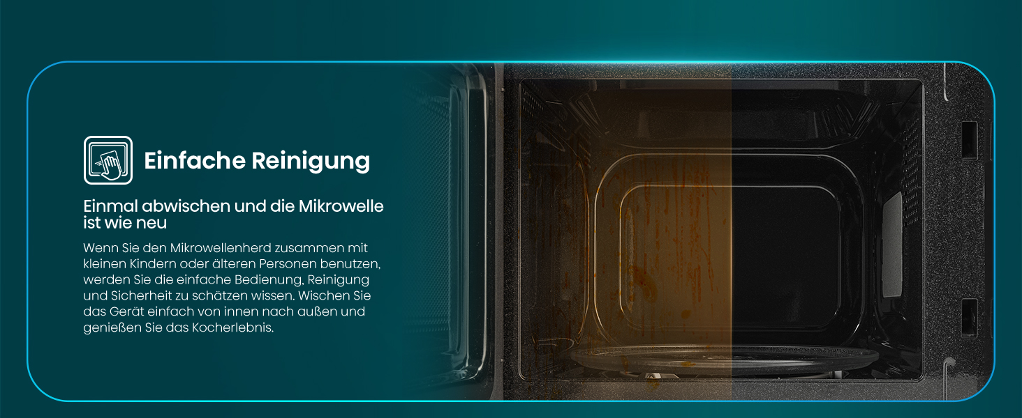 Мікрохвильова піч Hisense H20MOBS4HI 23 л з InverterTech, керамічним покриттям та цифровим керуванням